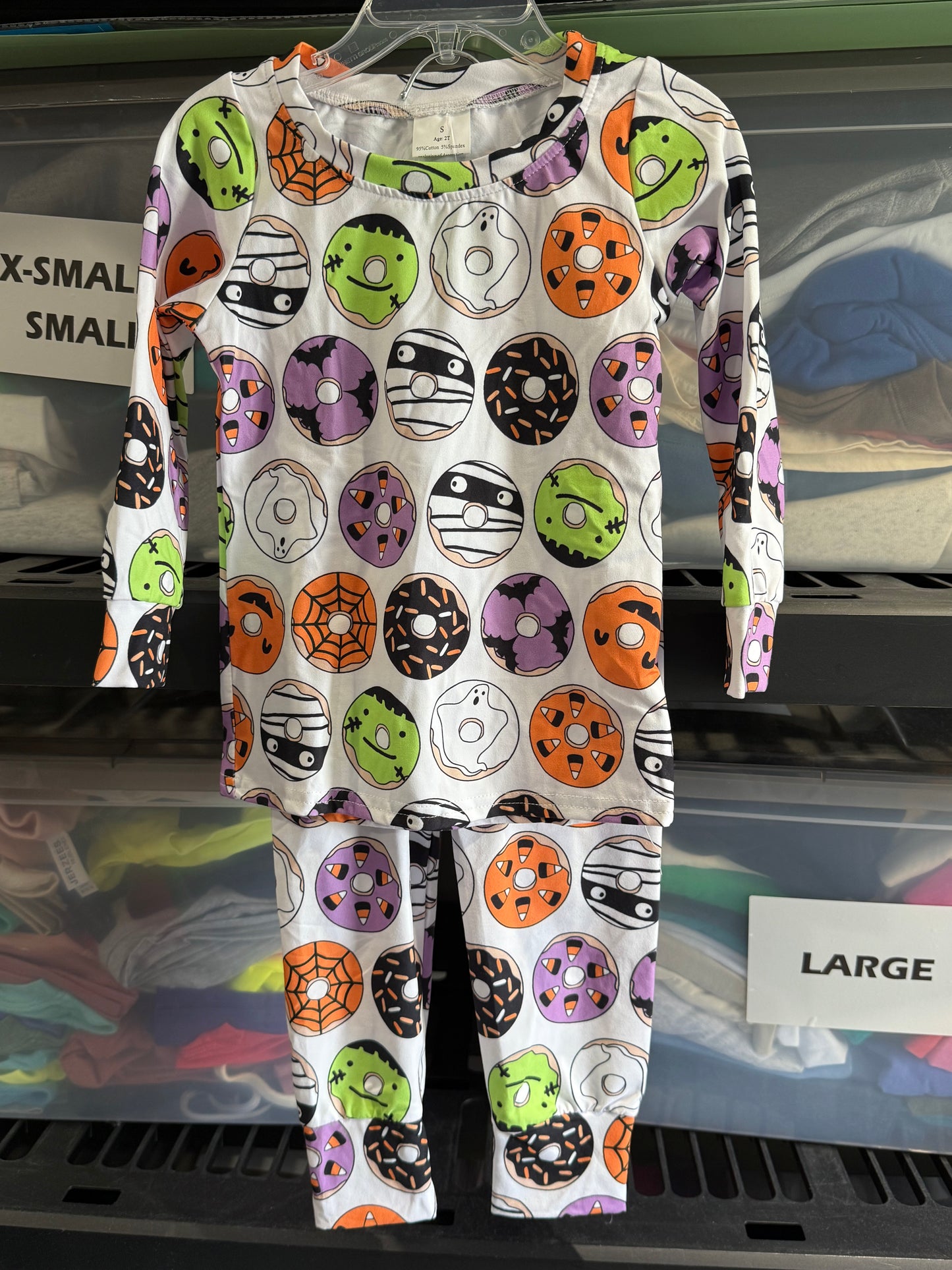 2t Halloween donut pj set