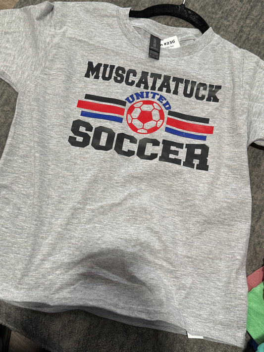 Youth small muscatatuck united soccer tee