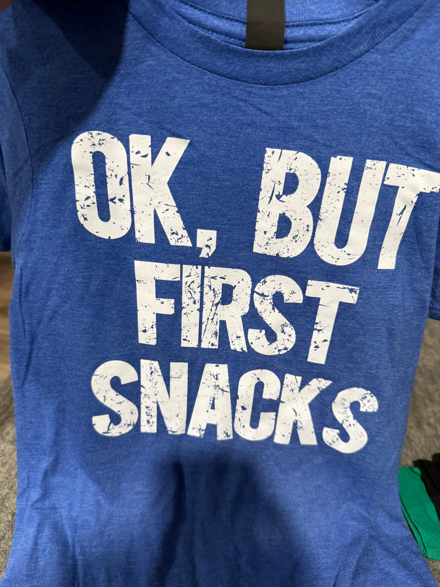 Youth small ok, but first snacks tee