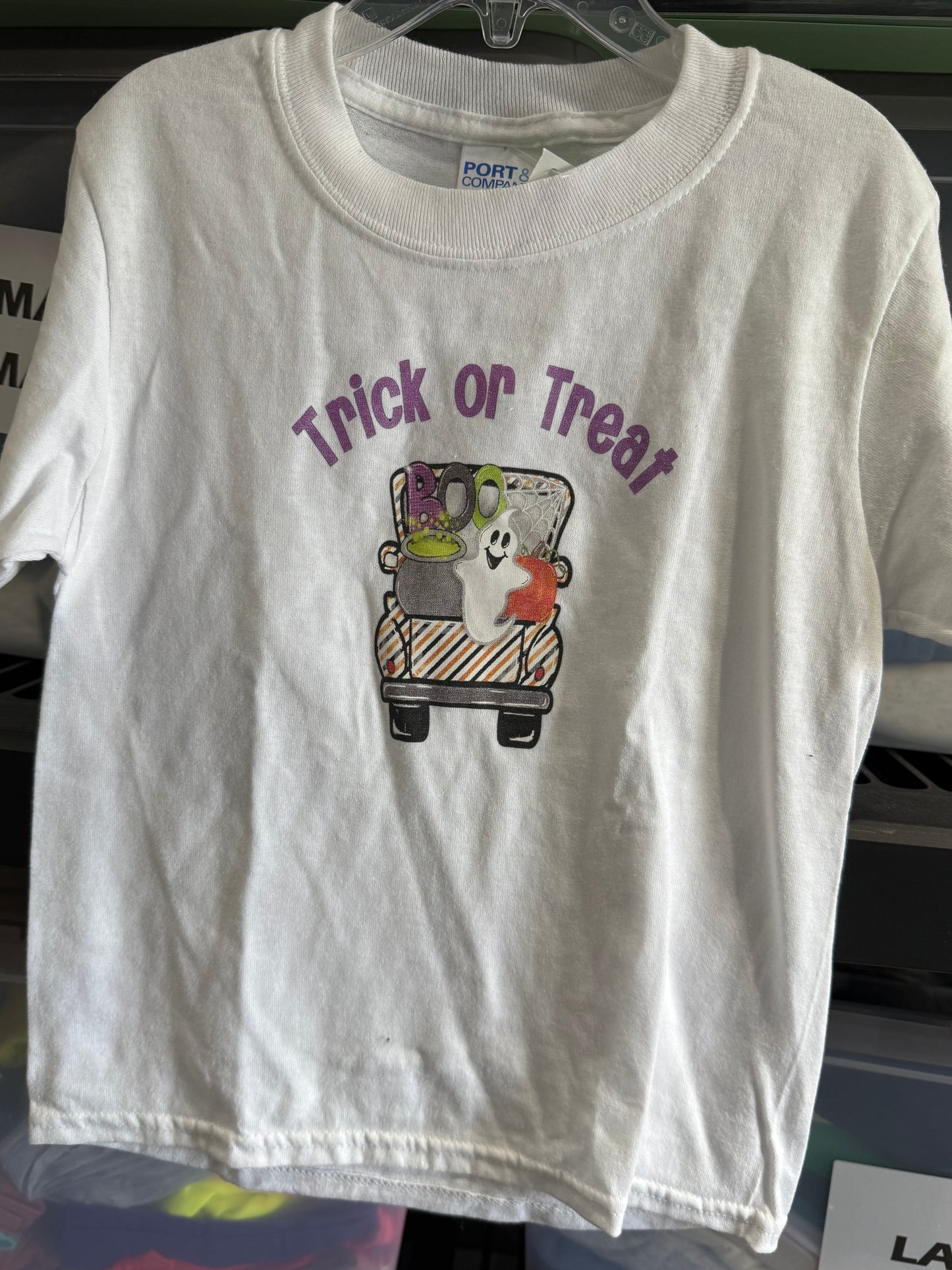 Youth xsmall trick or treat tee