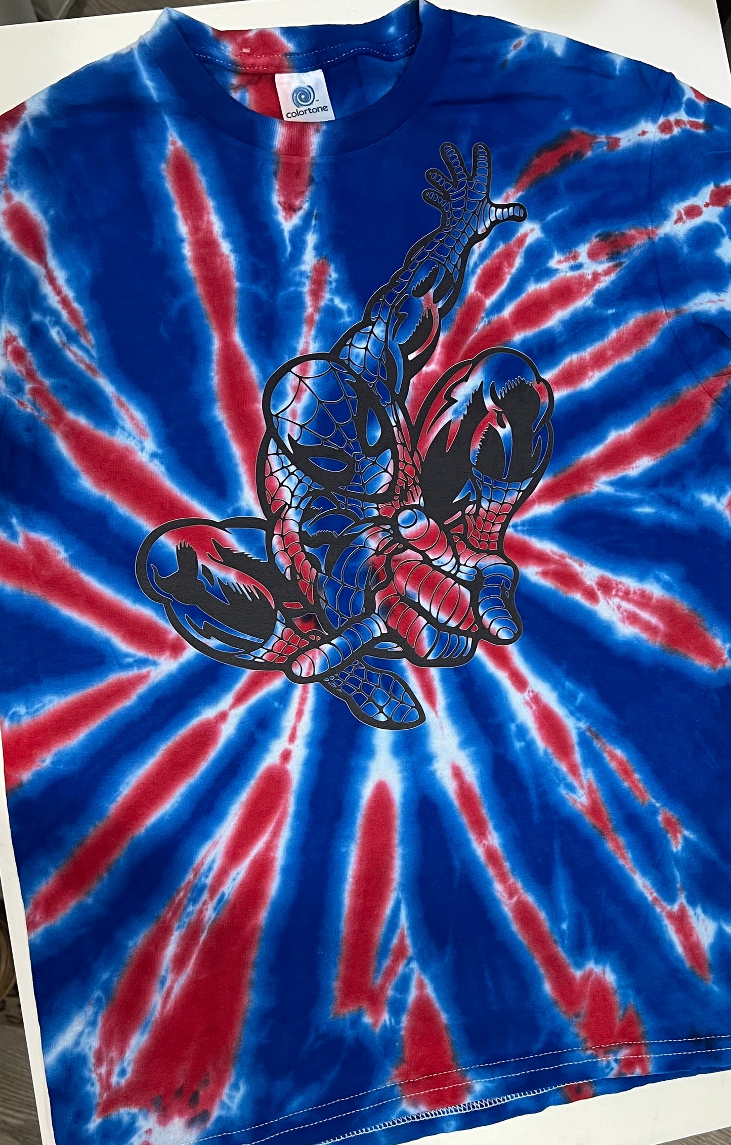 Colortone tie dye Spider tee