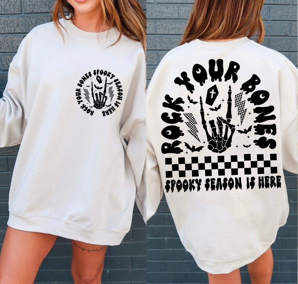 Rock your bones graphic shirt