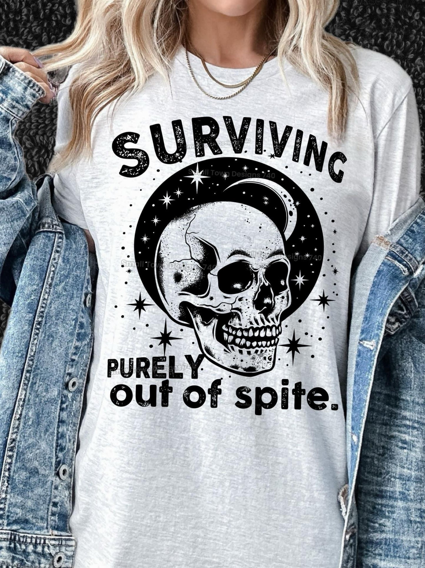 Surving purely out of spite graphic shirt