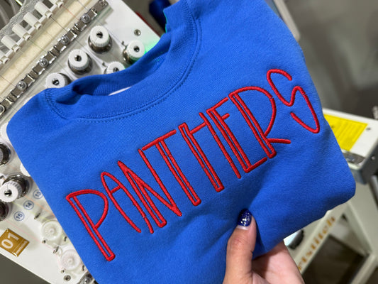 Panthers embroidered shirt