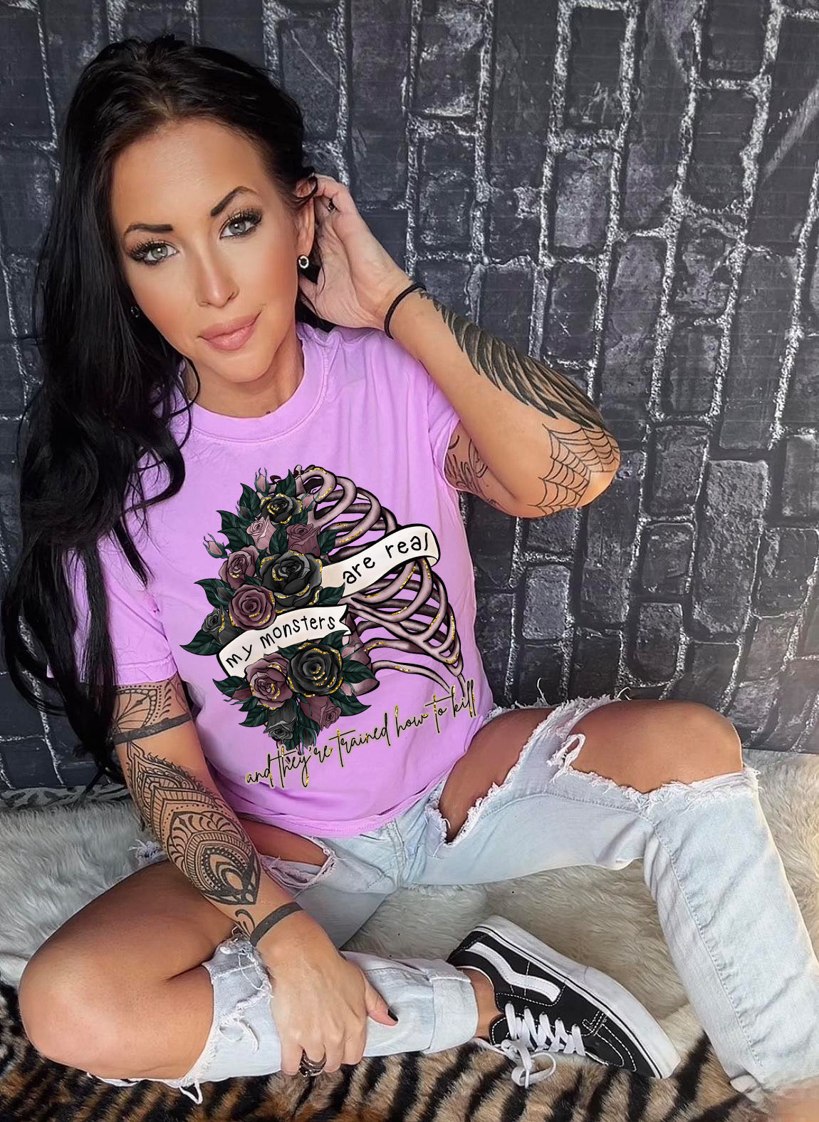 my monsters are real My monsters are real and theyre trained how to kill COMFORT COLORS Gra – Mavictoria's Boutique