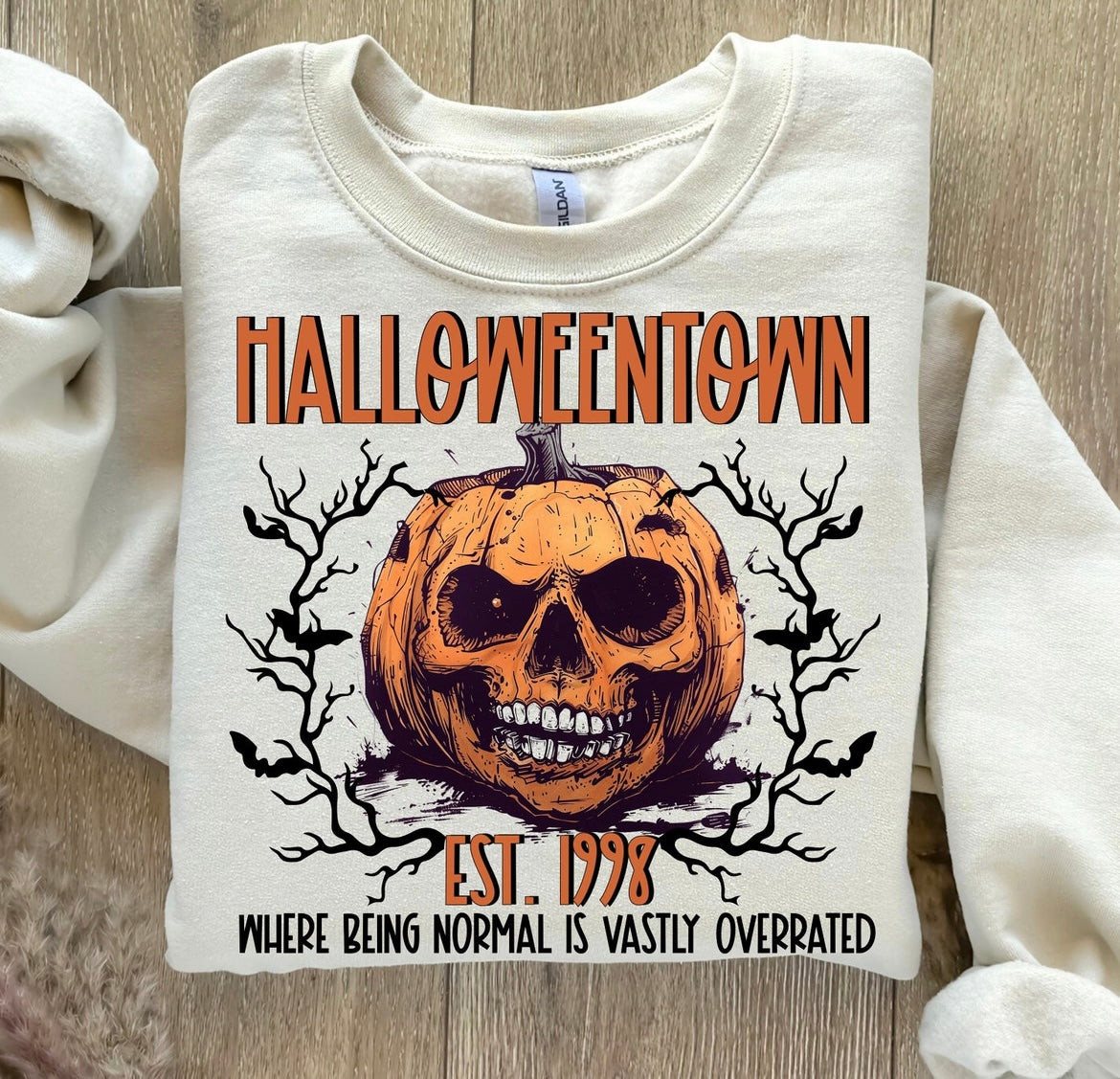 Halloween town where being normal is vastly overrated graphic shirt