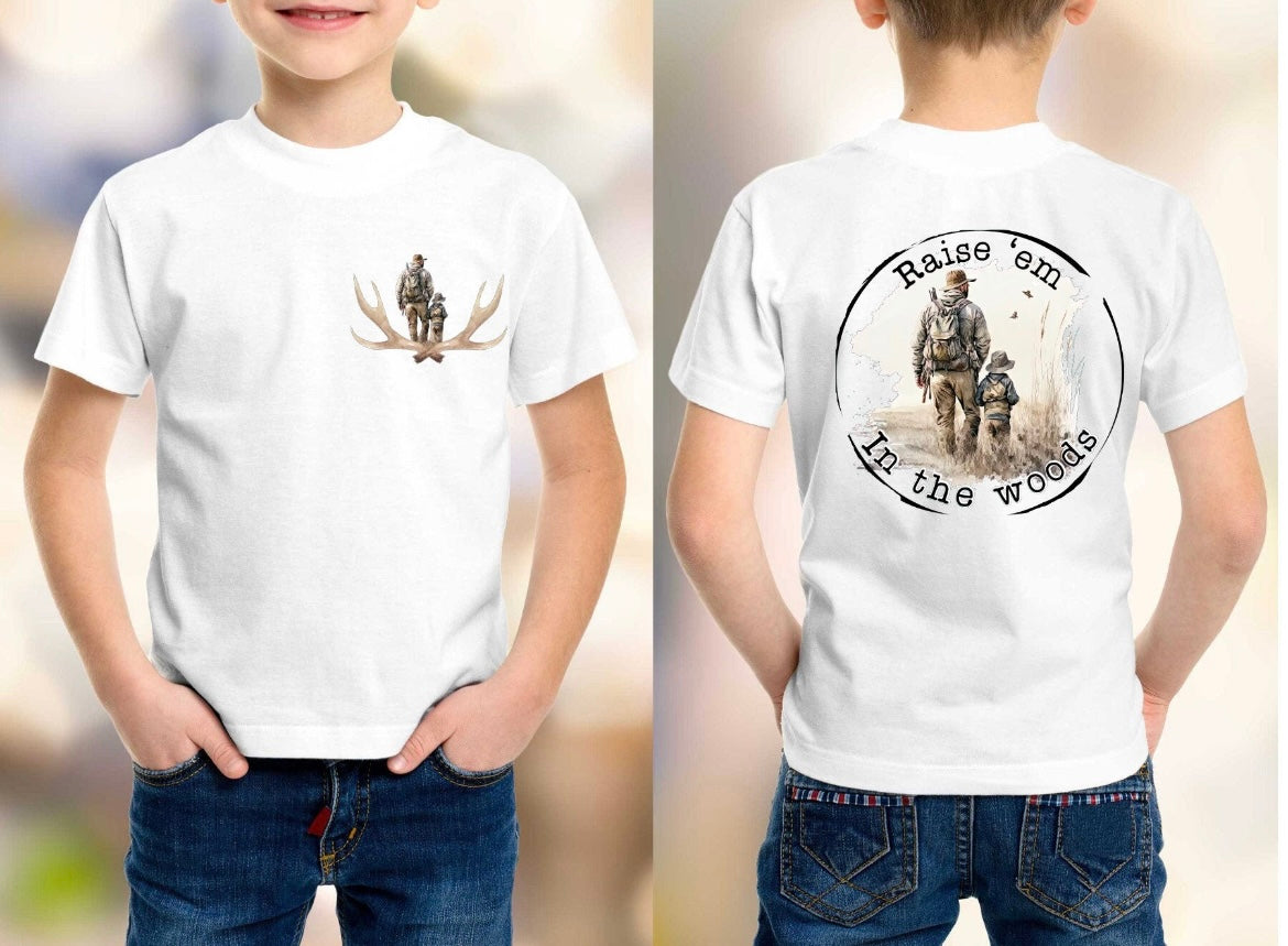 Raise ‘Em In The Woods. Southern Boy. Graphic Shirt.