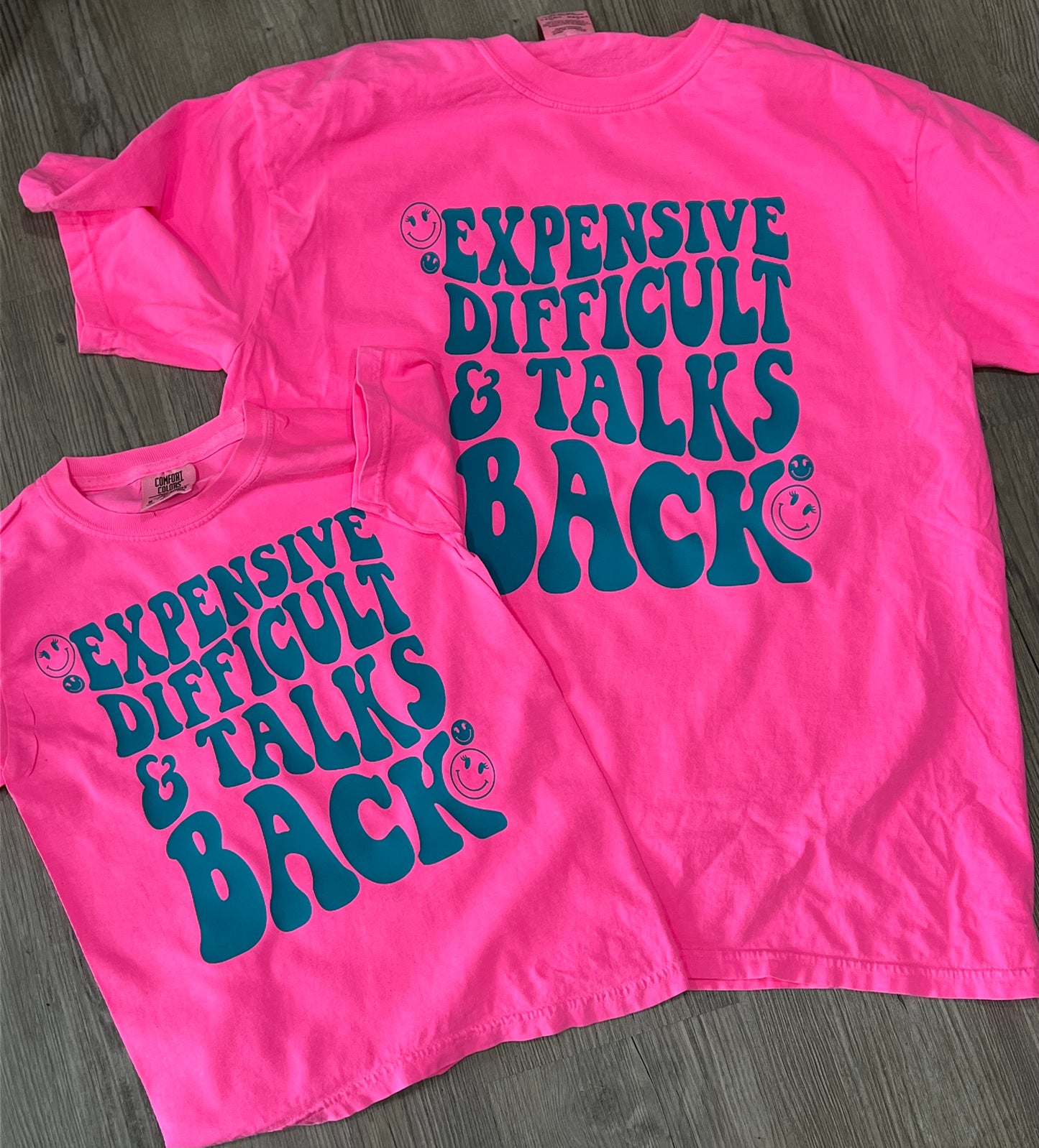 KIDS Expensive difficult and talks back. Graphic shirt
