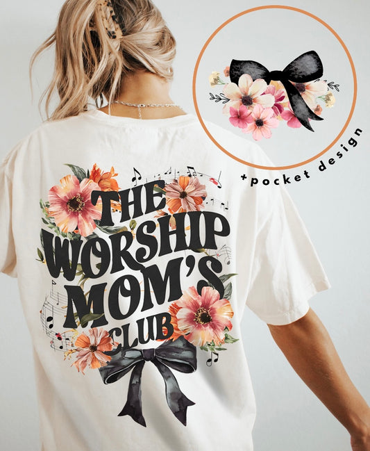 The Worship Moms Club graphic shirt