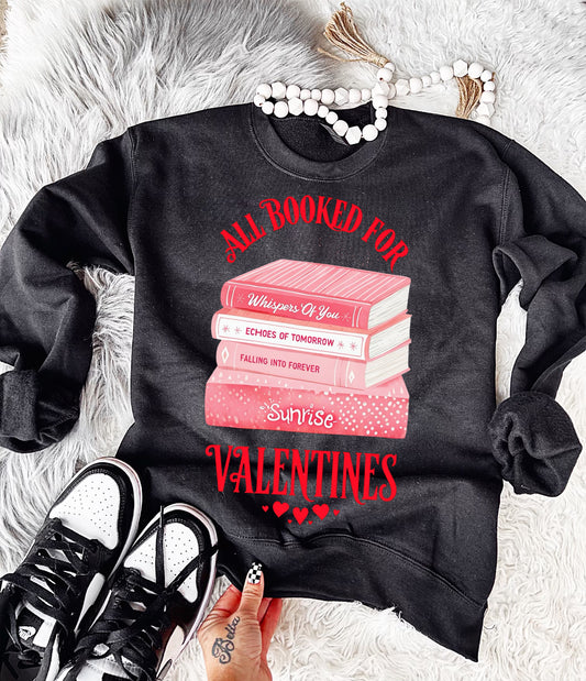 All books for Valentines. Graphic shirt.