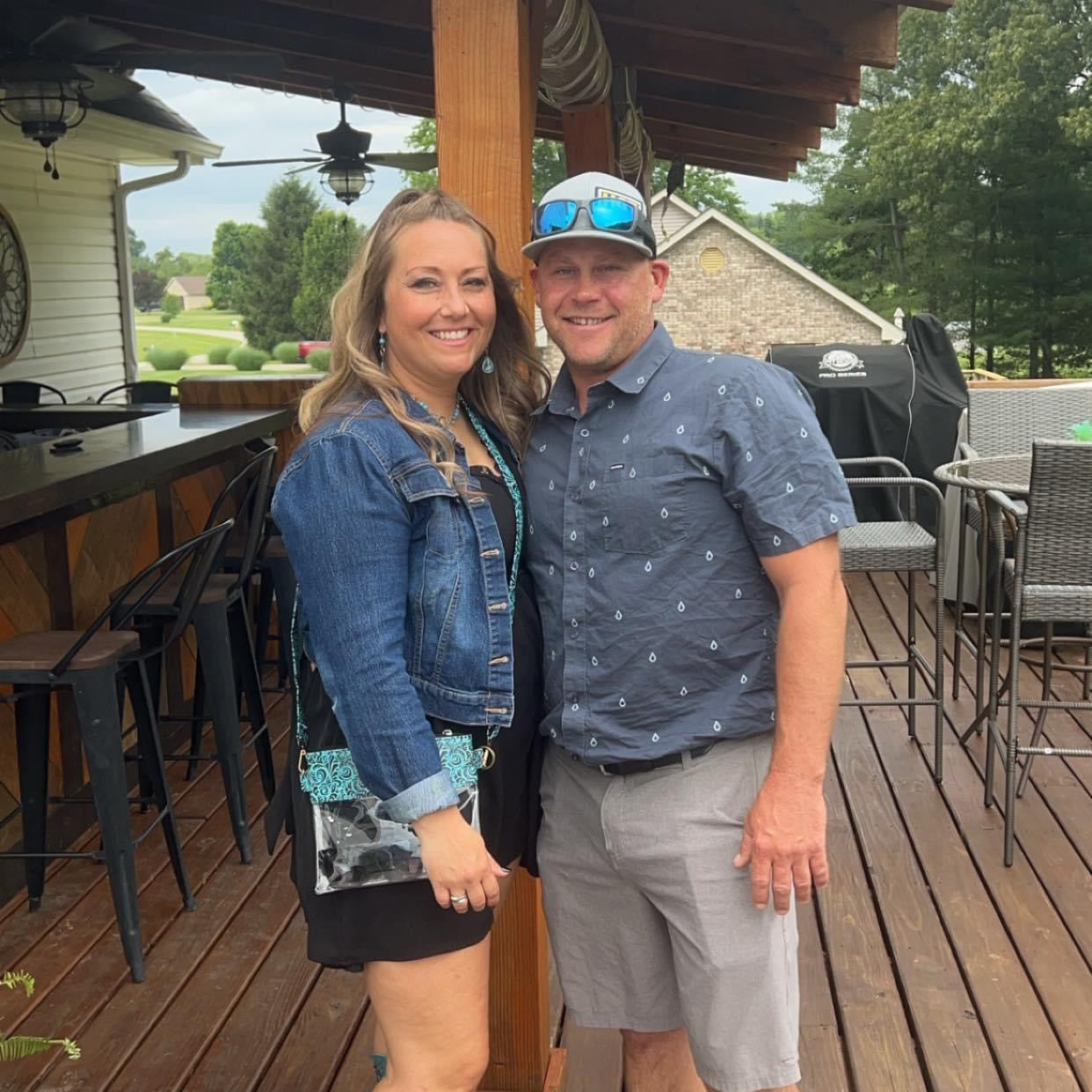 Clear turquoise leather leopard trim crossbody wristlet purse