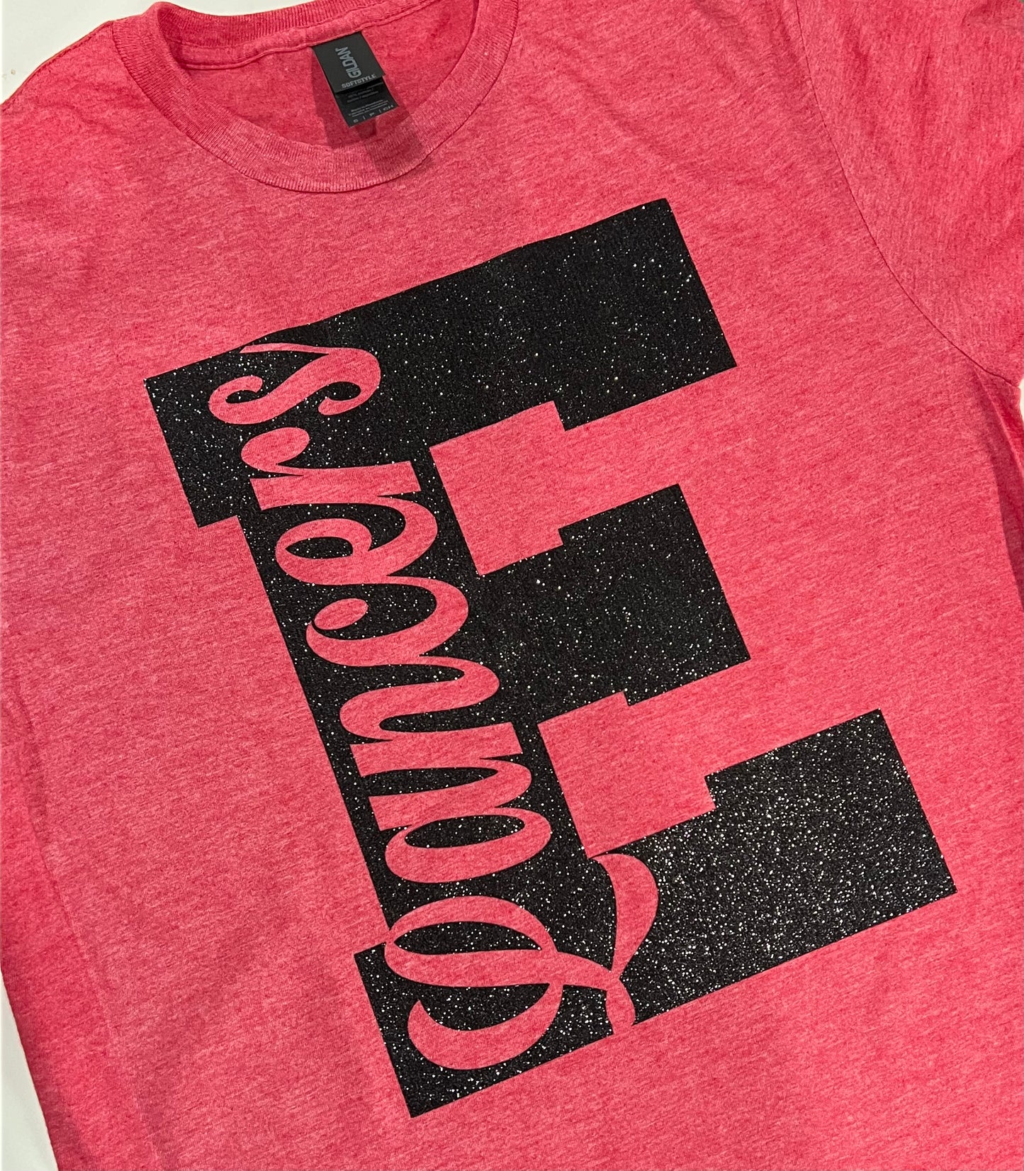 Custom team sports. School Team Letter Mascot. Graphic shirt