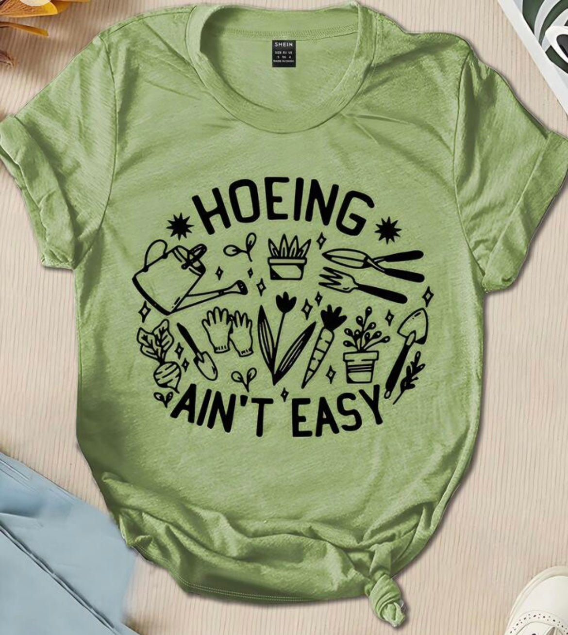 Hoeing Ain’t Easy Kiwi Graphic Shirt