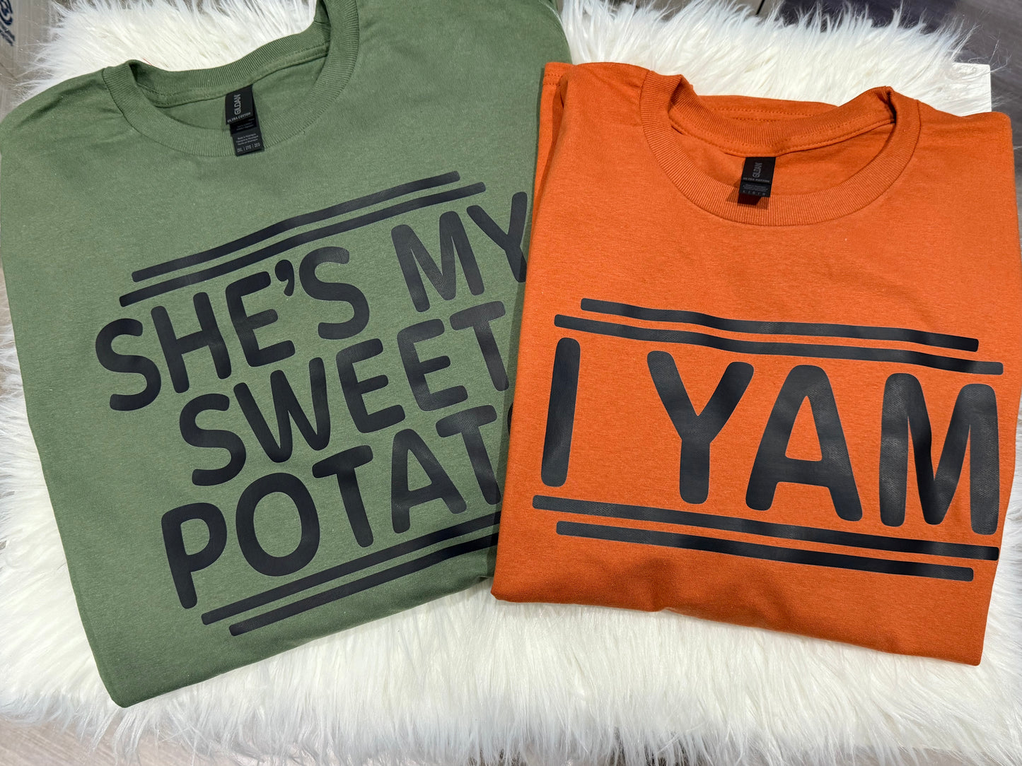 She’s my sweet potato graphic shirt (ONLY) see other listing for “I yam” shirt