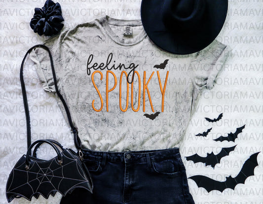 Feeling Spooky embroidered shirt