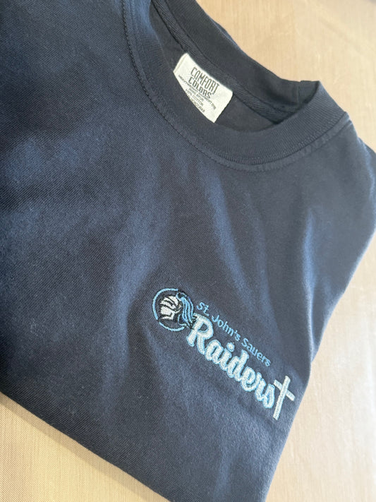 St. John’s Sauers Raiders embroidered shirt