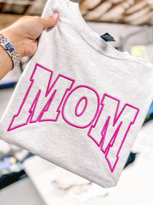Mom 3D embroidered shirt