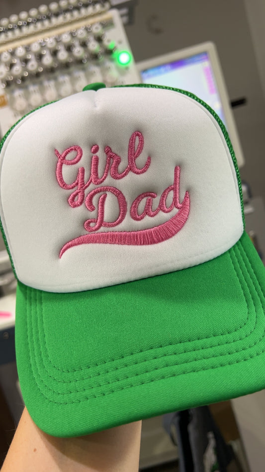 Girl dad embroidered cap