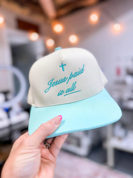 Jesus Paid It All Snap Back Cap