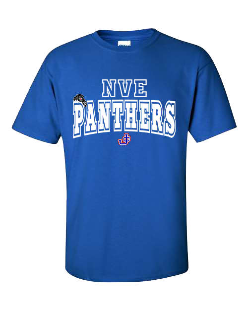 NVE Panthers royal blue graphic shirt