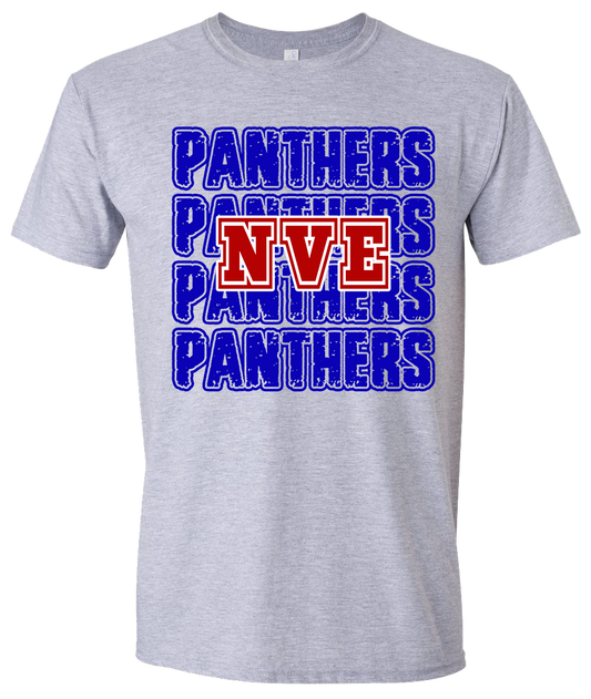 KIDS NVE Panthers stacked graphic shirt