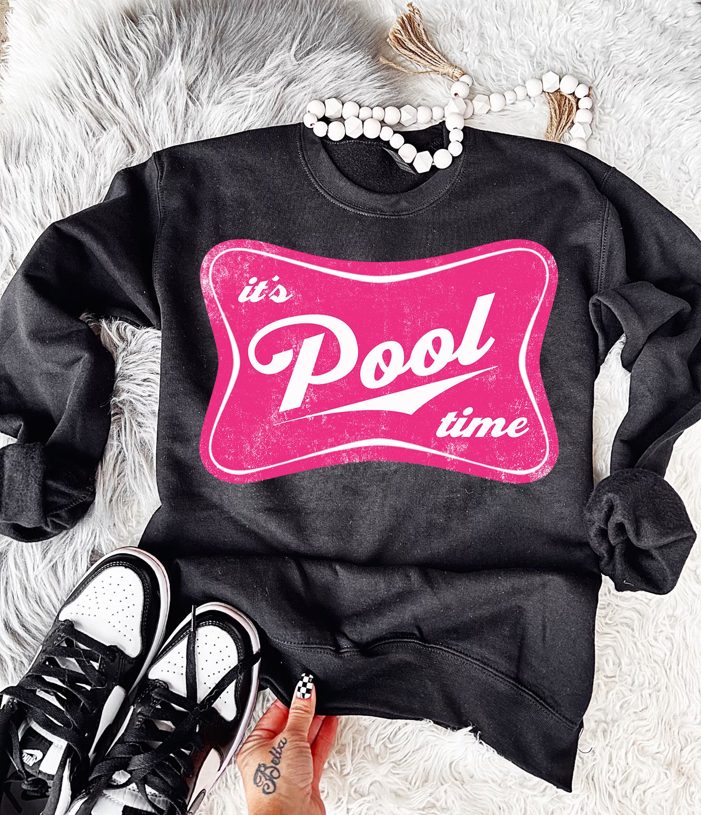 It’s pool time graphic shirt