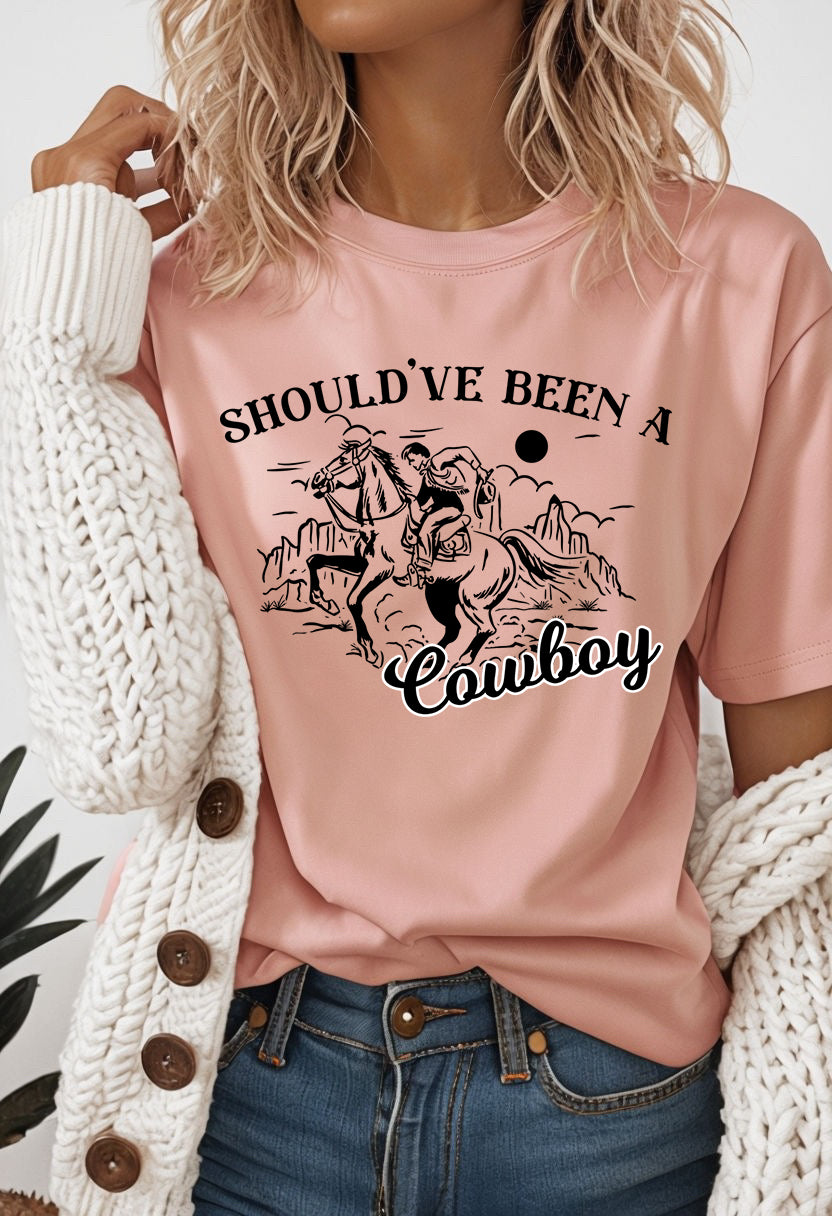Should’ve been a cowboy graphic shirt