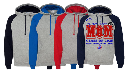 Jennings County Panthers Senior Mom Class of 2025 Raglan Hoodie