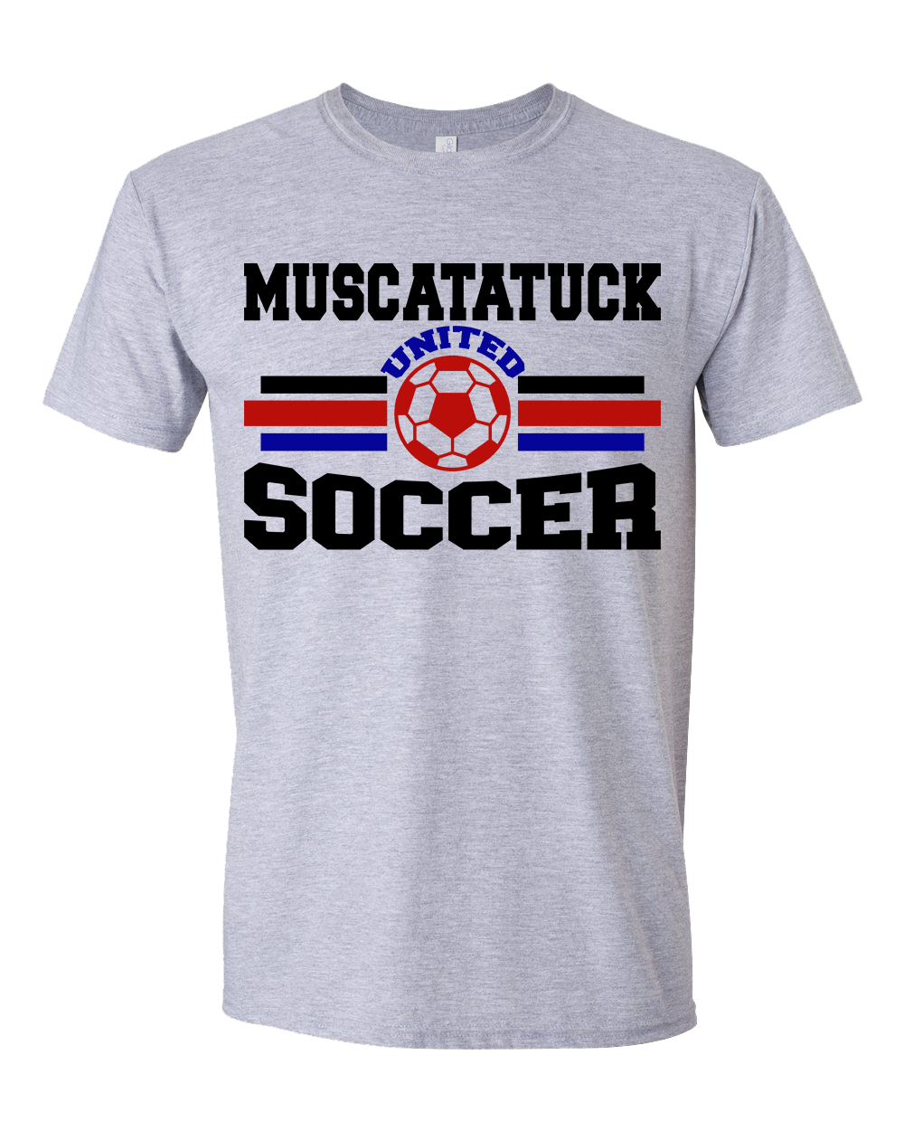 Muscatatuck United Soccer Club Grey Graphic Shirts D14 NEW 2025