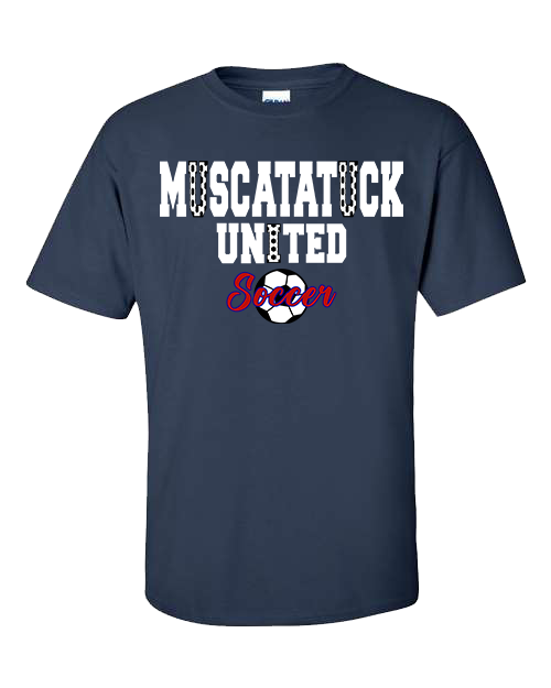 KIDS Muscatatuck United Soccer Club Navy Graphic Shirt D15 NEW 2025