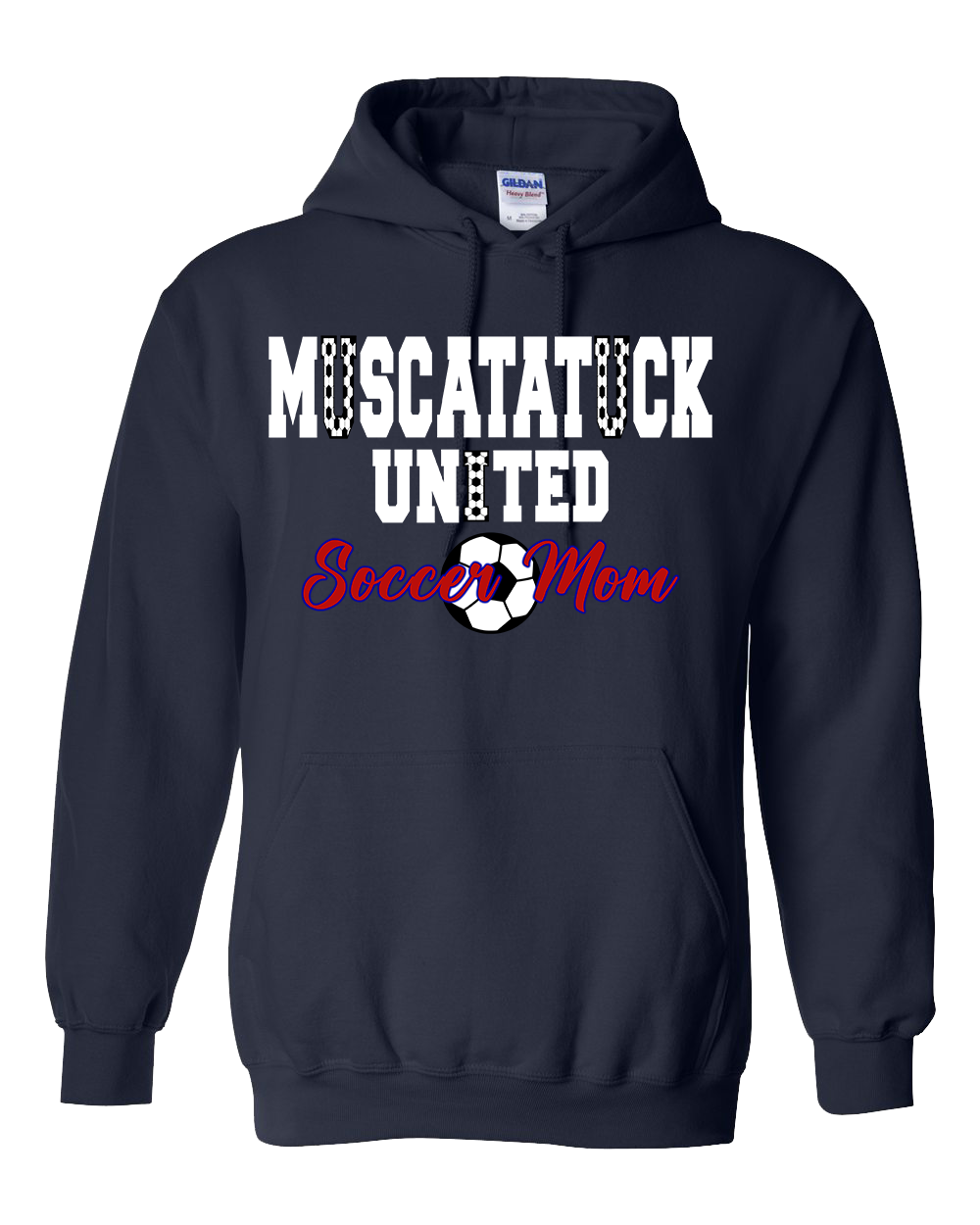 Muscatatuck United Soccer Club Mom Navy Graphic Shirts D16 NEW 2025