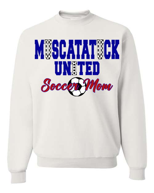 Muscatatuck United Soccer Club Mom White Graphic Shirts D16 NEW 2025