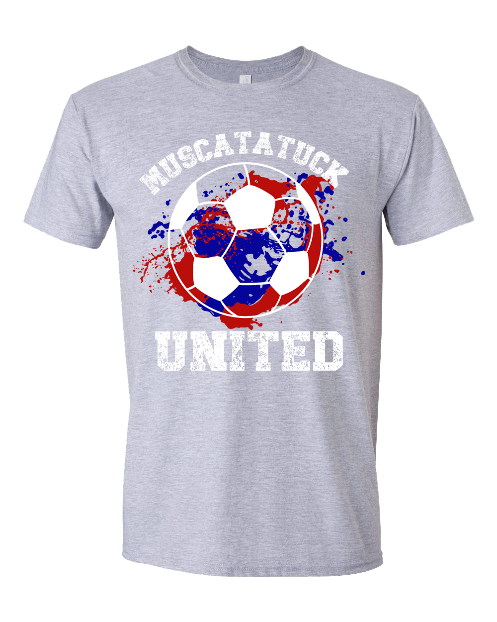 KIDS Muscatatuck United Soccer Club Grey Graphic Shirt D4