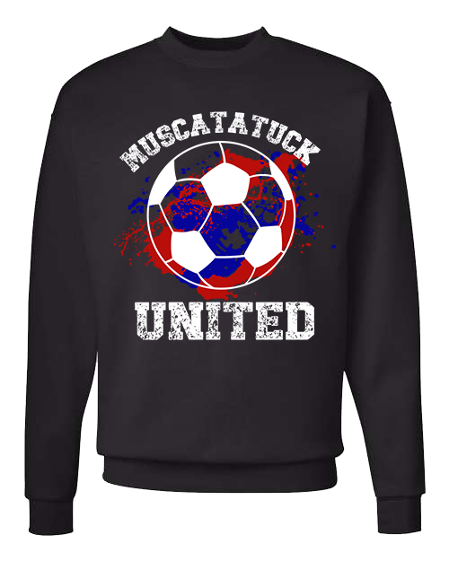 KIDS Muscatatuck United Soccer Club Black Graphic Shirt D4