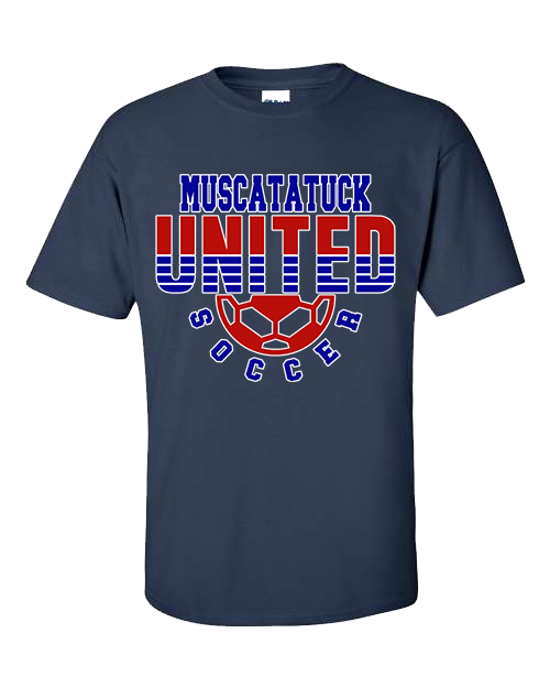 KIDS Muscatatuck United Soccer Club Navy Graphic Shirt D10