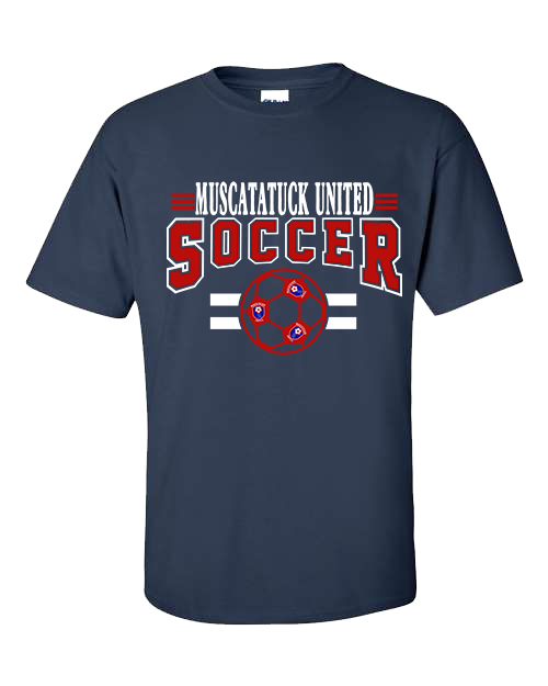 KIDS Muscatatuck United Soccer Club Navy Graphic Shirt D12