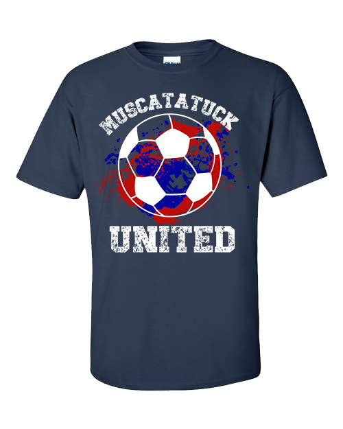 KIDS Muscatatuck United Soccer Club Navy Graphic Shirt D4
