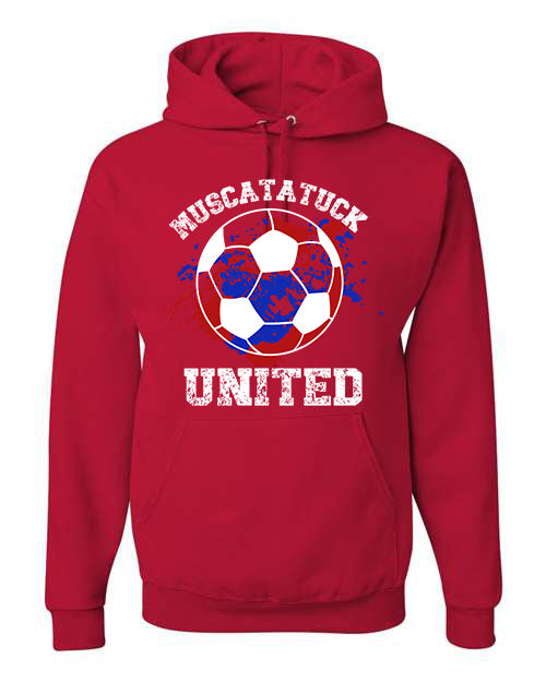 KIDS Muscatatuck United Soccer Club Red Graphic Shirt D4