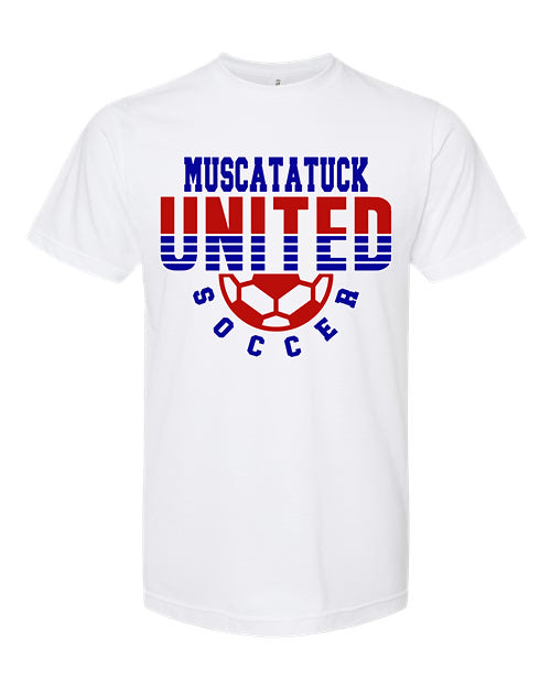 KIDS Muscatatuck United Soccer Club White Graphic Shirt D10