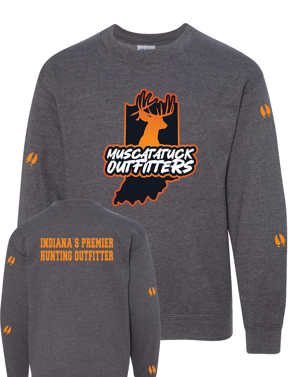 Muscatatuck Outfitters Dk Heather Graphic Shirts