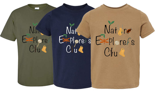 Nature Explorers Club Graphic Shirts D1 (NAVY SHIRT Front Design ONLY)