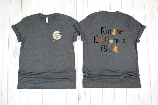 Nature Explorers Club Ath Grey Graphic Shirts D1