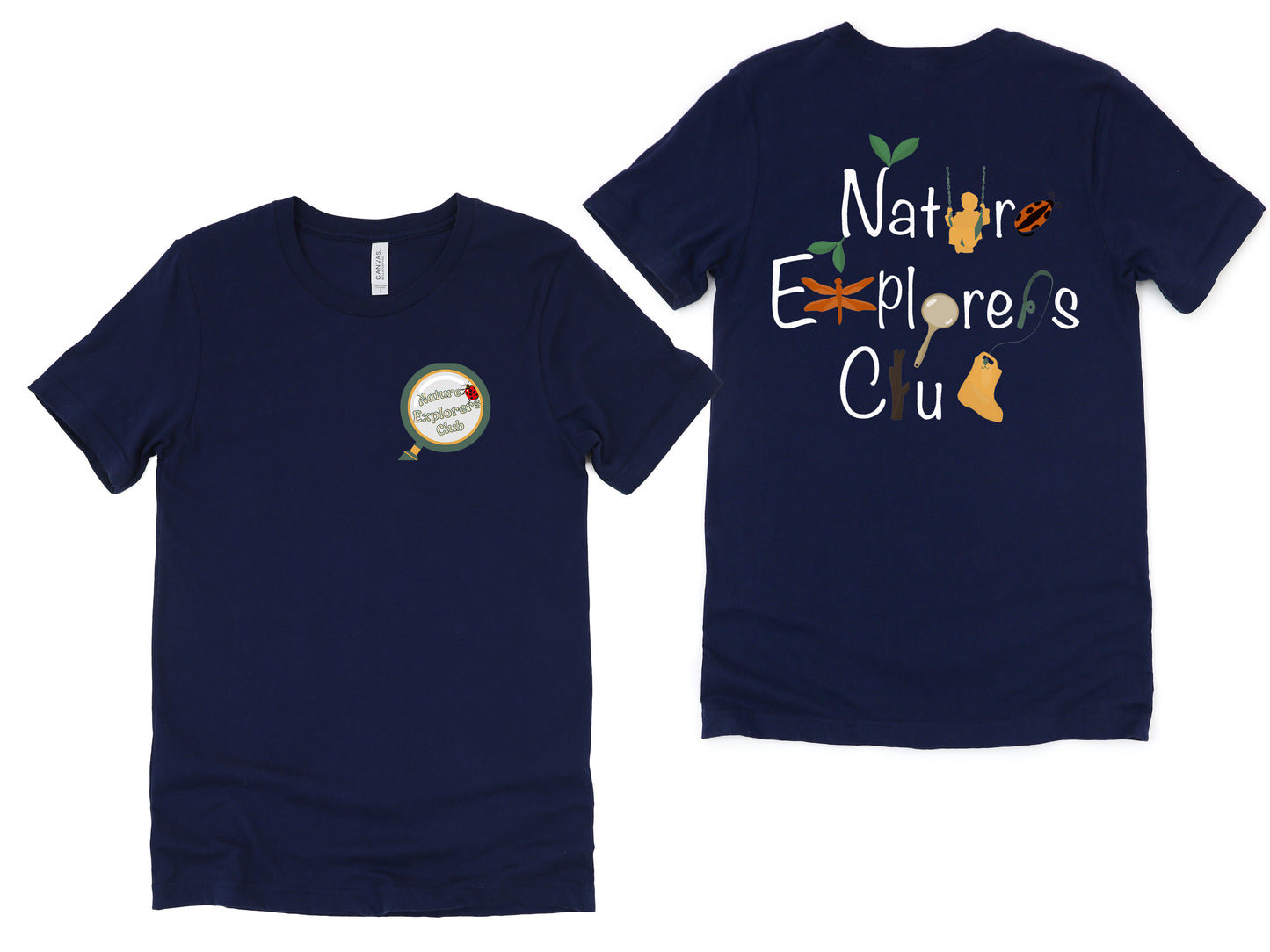 Nature Explorers Club Navy Graphic Shirts D1