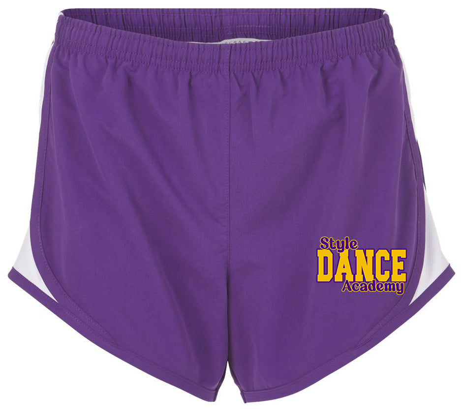 Style Dance Academy Purple Womens Athletic Shorts
