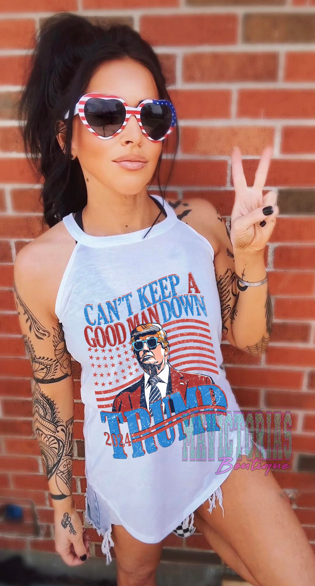 Can’t keep a good man down trump graphic shirt