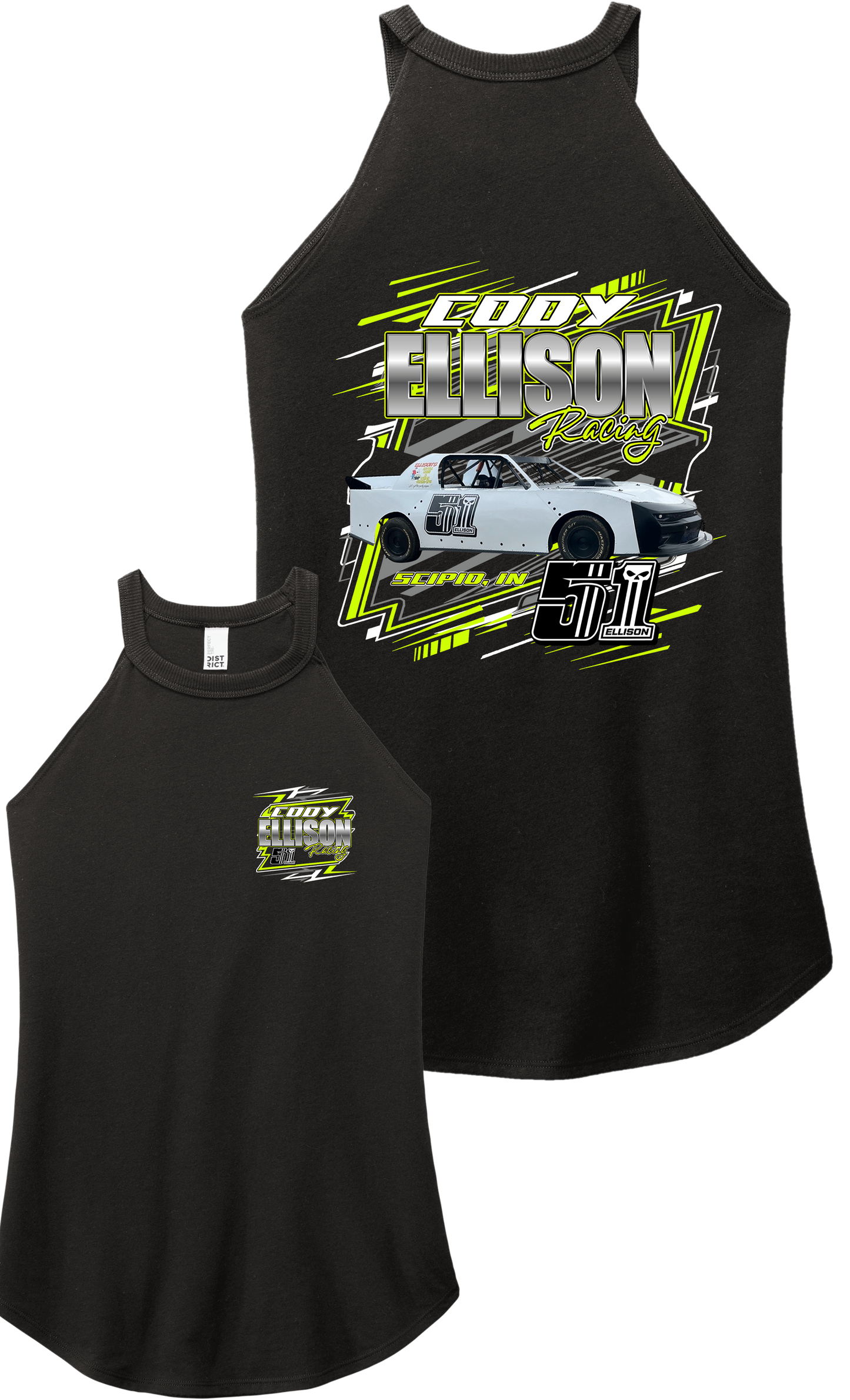 Cody Ellison Racing Black Graphic Tanks