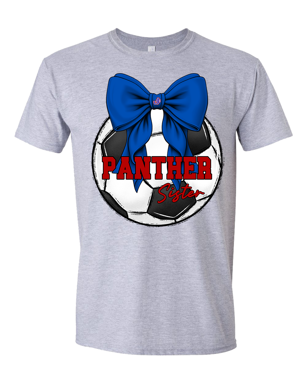 KIDS Panthers Soccer Sister Grey Graphic Shirt