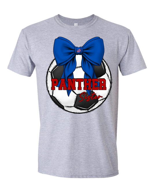 KIDS Panthers Soccer Sister Grey Graphic Shirt