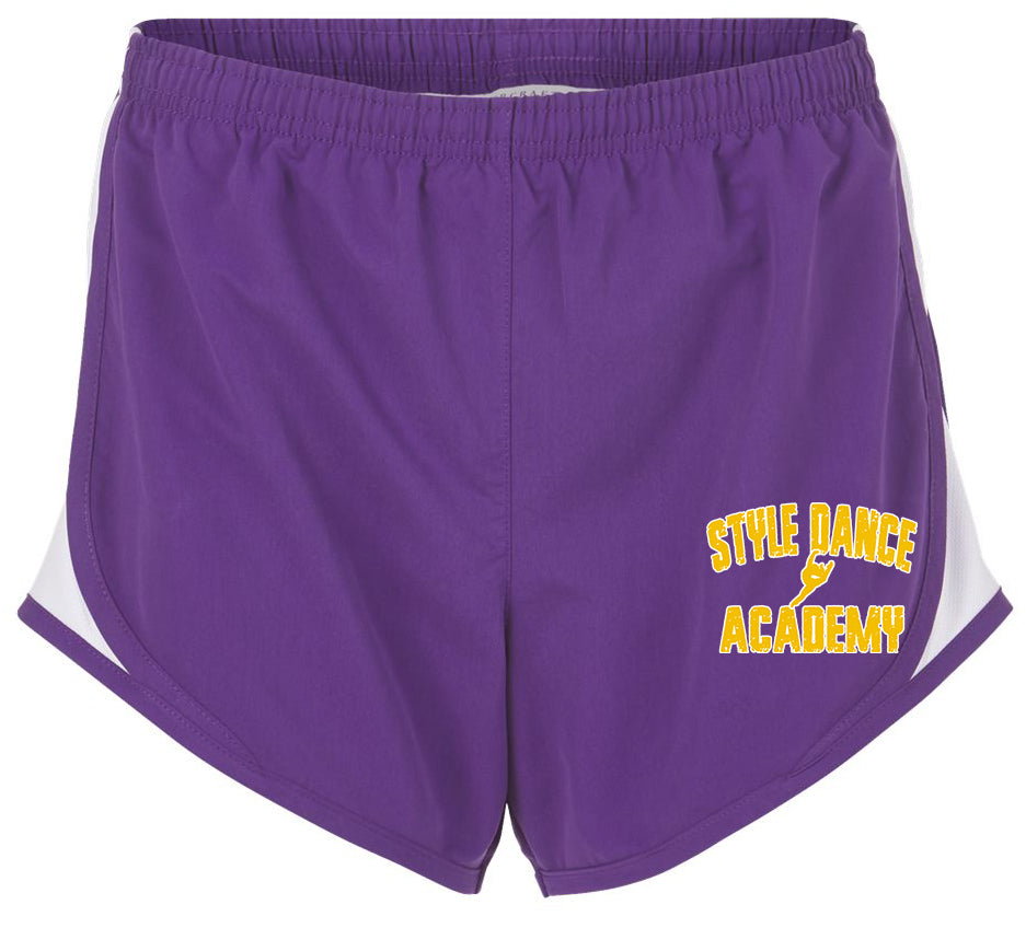 Style Dance Academy Purple Womens Athletic Shorts