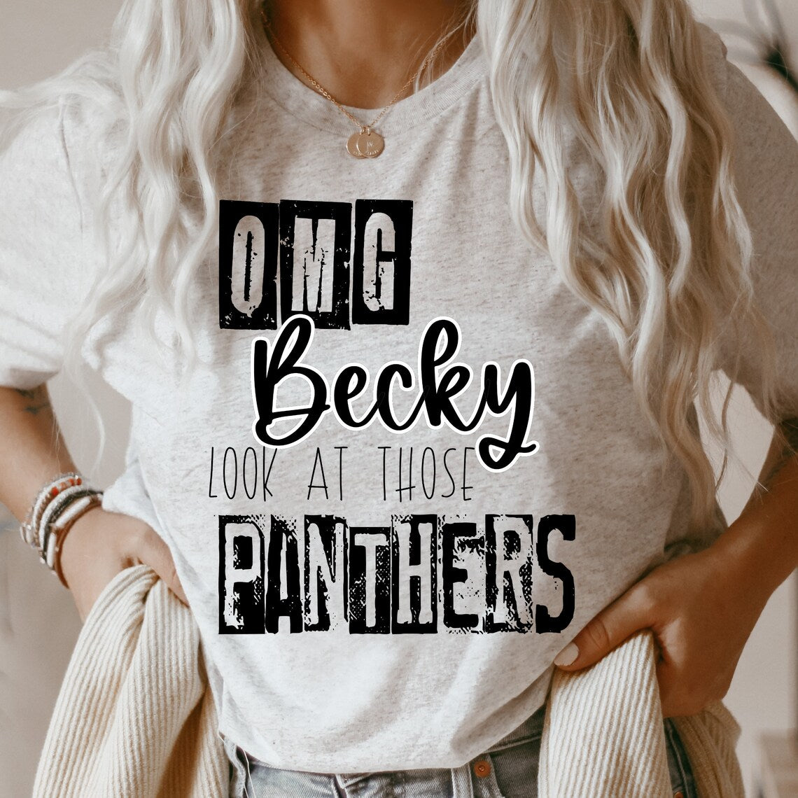 KIDS OMG Becky look at those Panthers Graphic Shirt